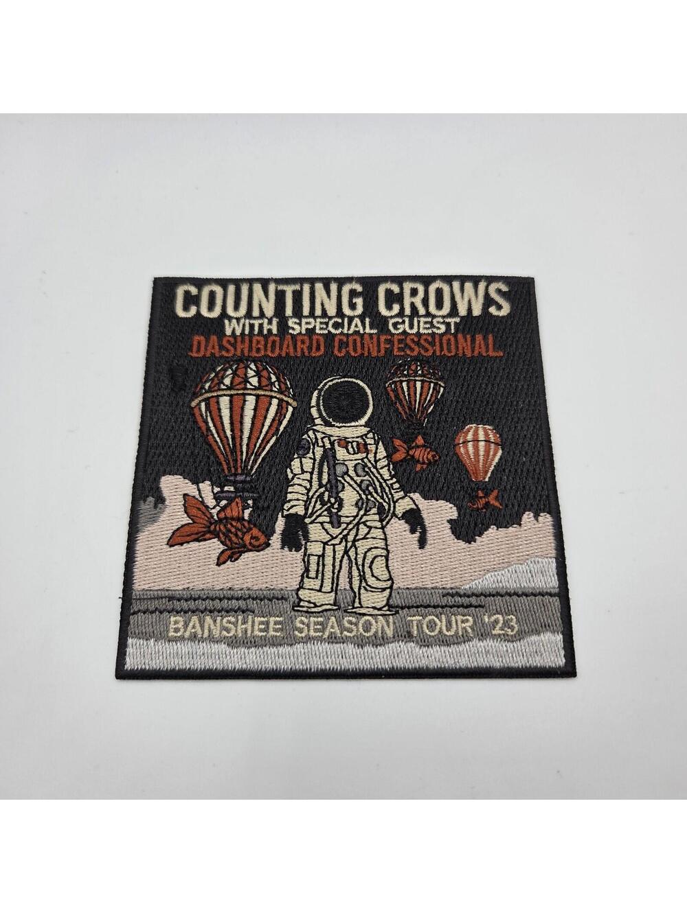 Counting Crows Banshee Season Tour 2023 4" Iron On Patch